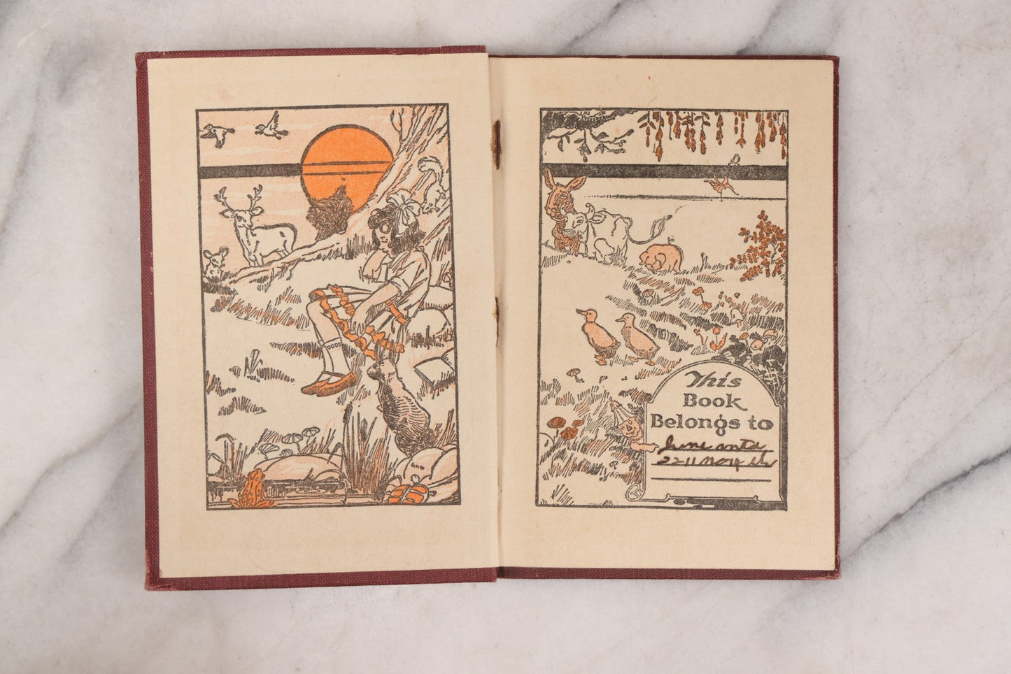 Lot 154 - "Father Bear And Bobby Bear" Antique Children's Bedtime Story Book By Howard B. Famous, Illustrated, Printed By Western Printing And Lithographing Co., Racine, Wisconsin, Circa 1915