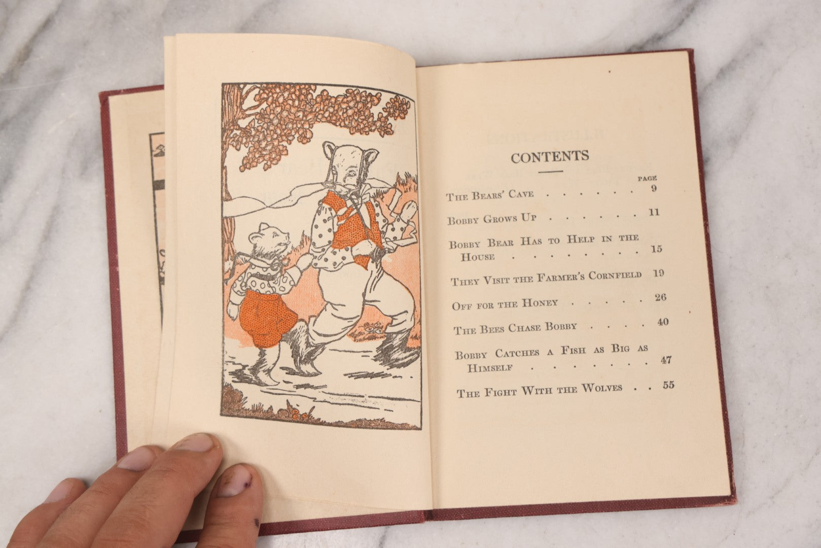 Lot 154 - "Father Bear And Bobby Bear" Antique Children's Bedtime Story Book By Howard B. Famous, Illustrated, Printed By Western Printing And Lithographing Co., Racine, Wisconsin, Circa 1915