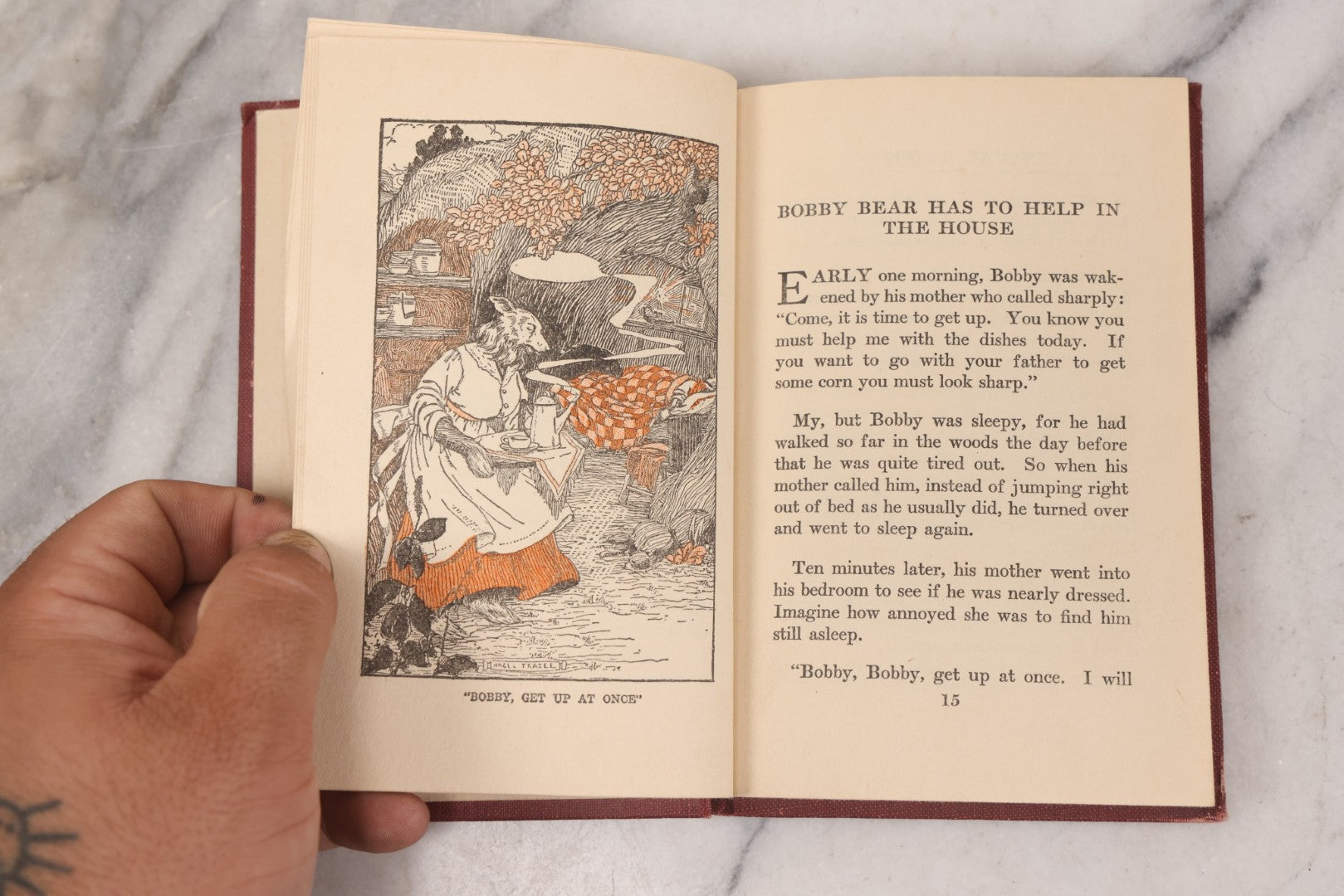 Lot 154 - "Father Bear And Bobby Bear" Antique Children's Bedtime Story Book By Howard B. Famous, Illustrated, Printed By Western Printing And Lithographing Co., Racine, Wisconsin, Circa 1915