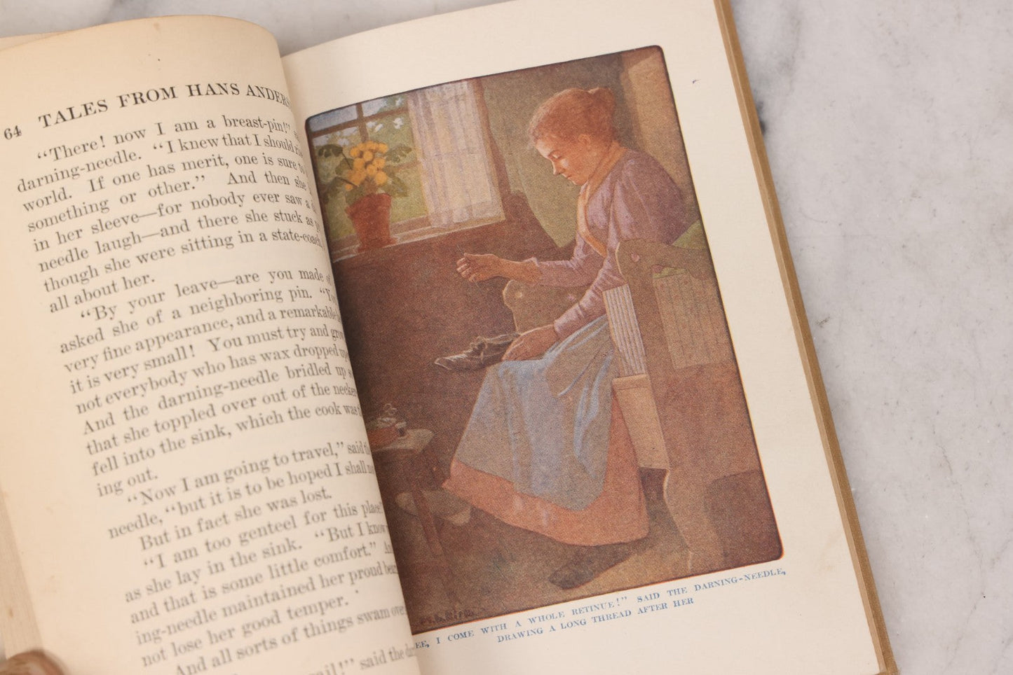 Lot 155 - "Tales From Hans [Christian] Andersen" Antique Children's Fairy Tale Book With Illustrations By Maria L. Kirk And Helen Stratton, Published By J.B. Lippincott Company, Philadelphia & London, 1919