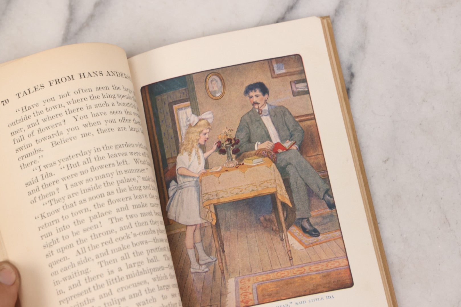 Lot 155 - "Tales From Hans [Christian] Andersen" Antique Children's Fairy Tale Book With Illustrations By Maria L. Kirk And Helen Stratton, Published By J.B. Lippincott Company, Philadelphia & London, 1919