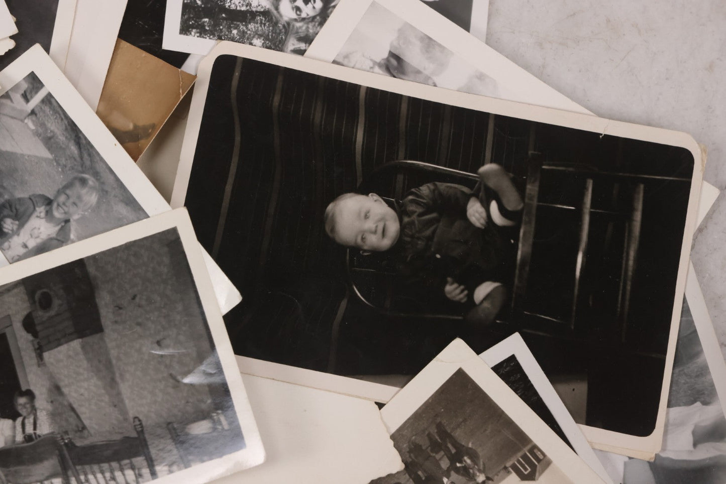 Lot 163 - Discovery Lot Grouping Of Many Dozens Of Snapshot Photographs Of Various People And Subjects, Including Boys Basketball Team, Weddings, Automobiles, Babies, And More