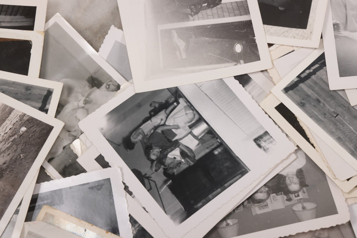 Lot 163 - Discovery Lot Grouping Of Many Dozens Of Snapshot Photographs Of Various People And Subjects, Including Boys Basketball Team, Weddings, Automobiles, Babies, And More