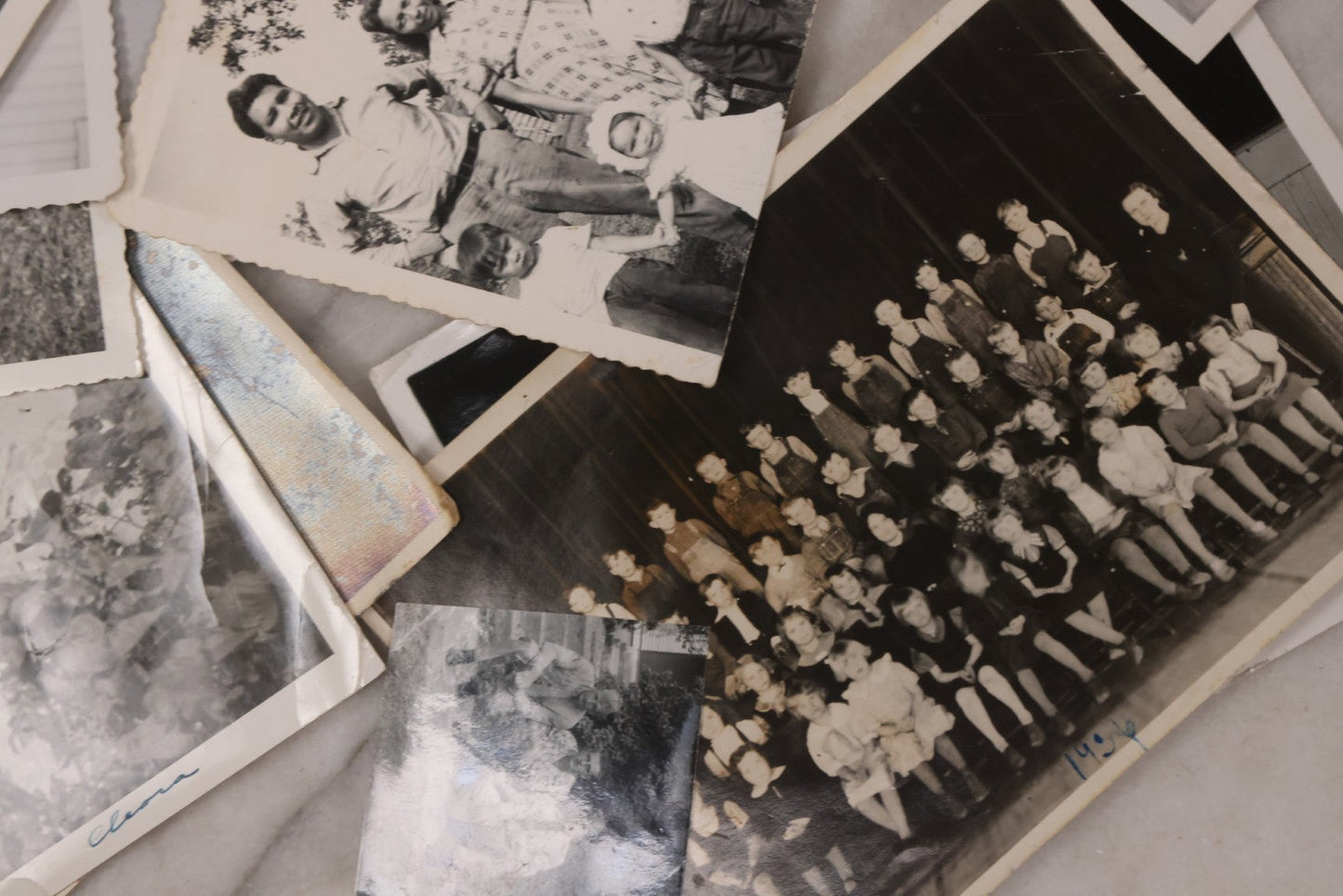 Lot 163 - Discovery Lot Grouping Of Many Dozens Of Snapshot Photographs Of Various People And Subjects, Including Boys Basketball Team, Weddings, Automobiles, Babies, And More