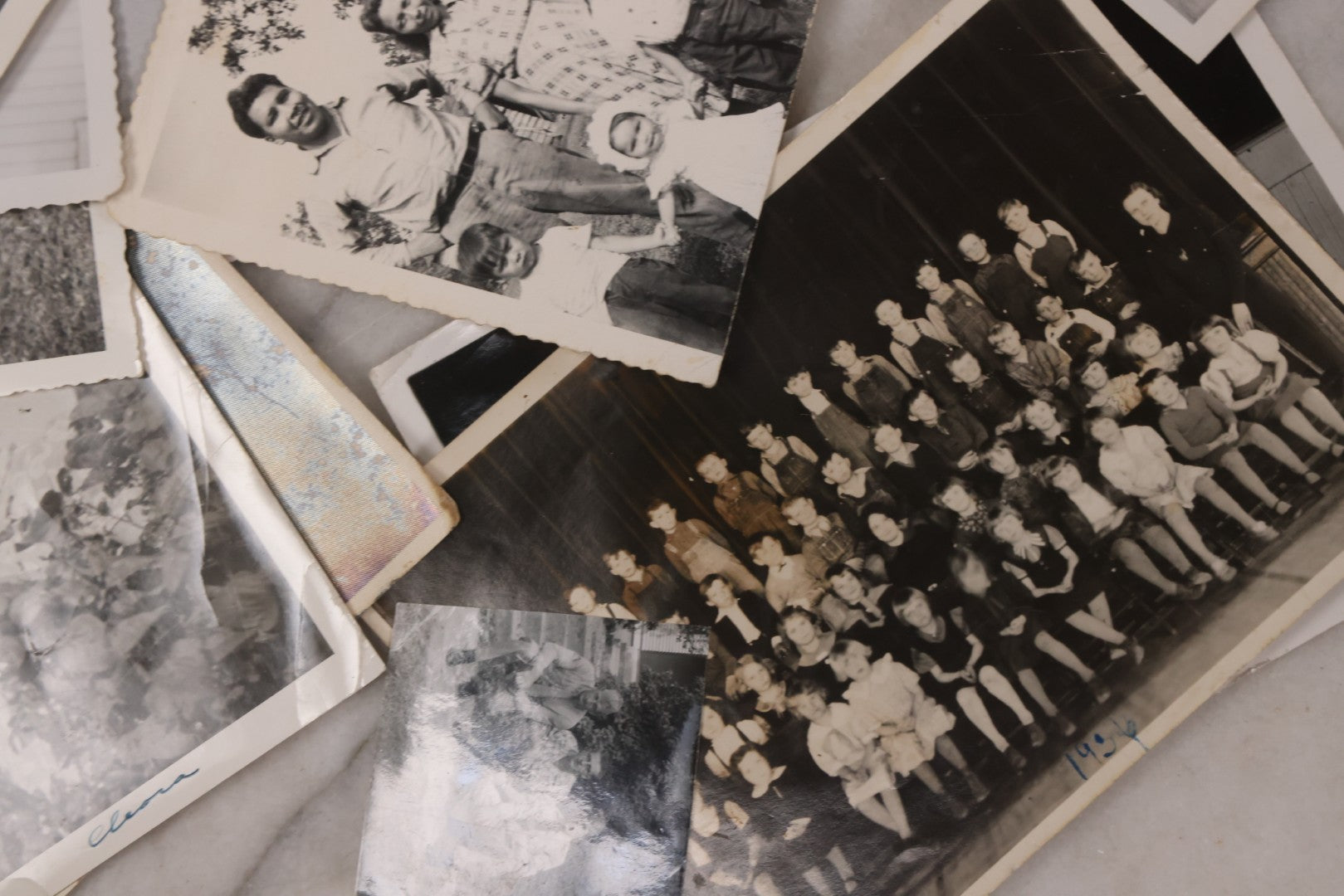 Lot 163 - Discovery Lot Grouping Of Many Dozens Of Snapshot Photographs Of Various People And Subjects, Including Boys Basketball Team, Weddings, Automobiles, Babies, And More