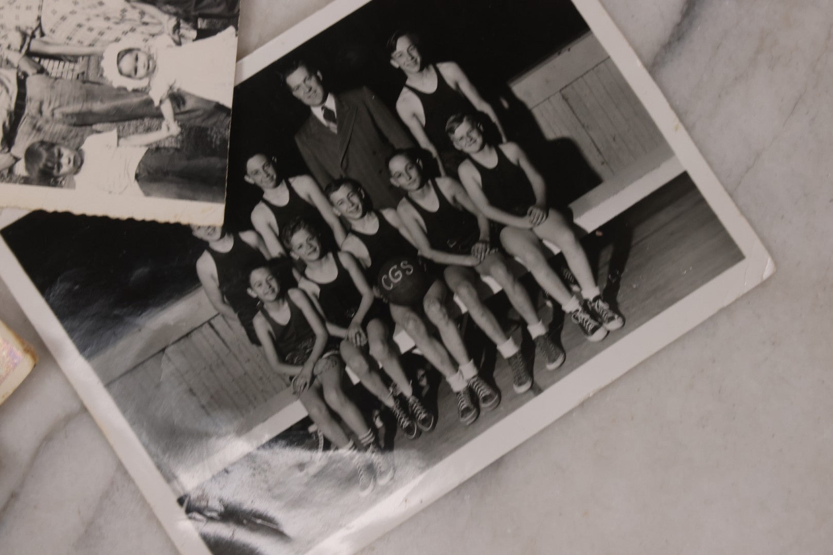 Lot 163 - Discovery Lot Grouping Of Many Dozens Of Snapshot Photographs Of Various People And Subjects, Including Boys Basketball Team, Weddings, Automobiles, Babies, And More