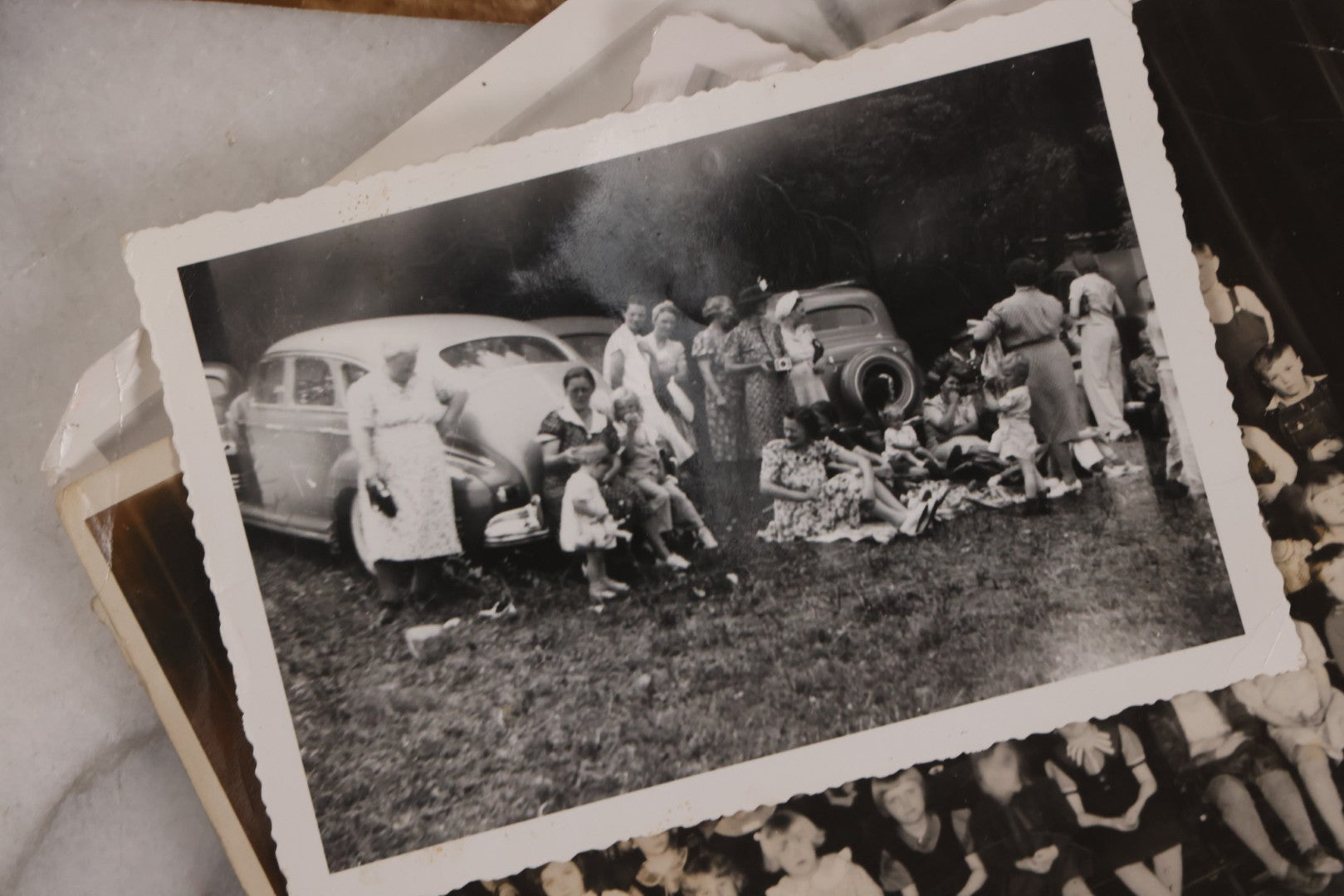 Lot 163 - Discovery Lot Grouping Of Many Dozens Of Snapshot Photographs Of Various People And Subjects, Including Boys Basketball Team, Weddings, Automobiles, Babies, And More