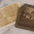 Lot 167 - Pair Of Antique Photographs Of Children And Their Dogs Including Boarded Photo Of Baby And Dog, And R.P.P.C. Of Four Children And Their Dog