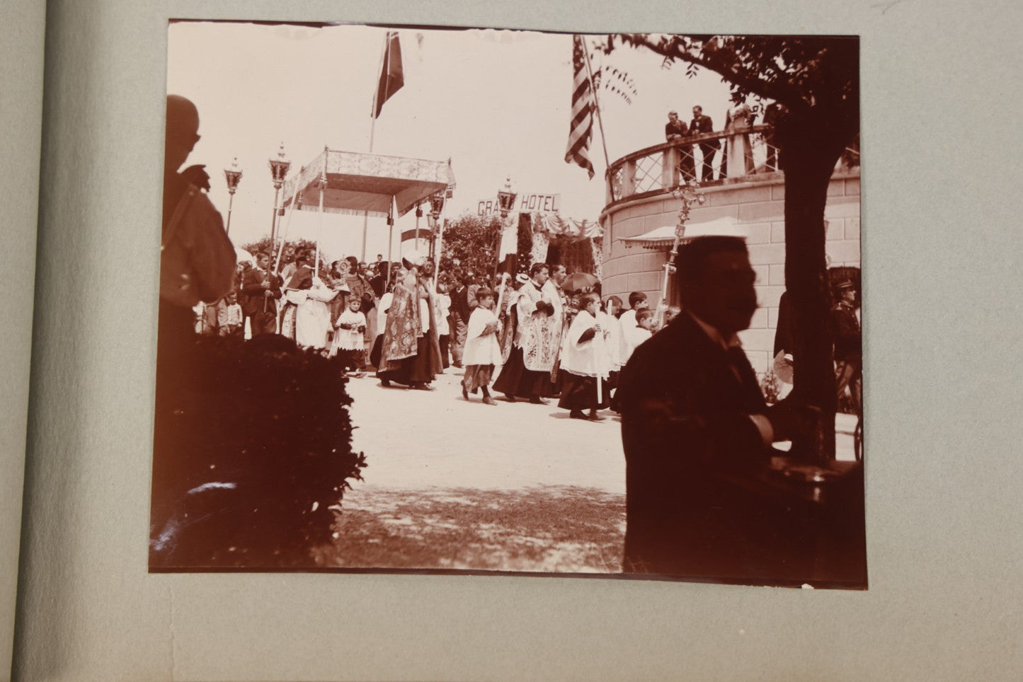 Lot 004 - Antique Snapshot Photo Album Containing 175+ Photographs Documenting A Tour Of The Mediterranean, Spring 1899, Including Photos Aboard The S.S. Aller (German), In And Around Italy, Monte Carlo, France, And Spain