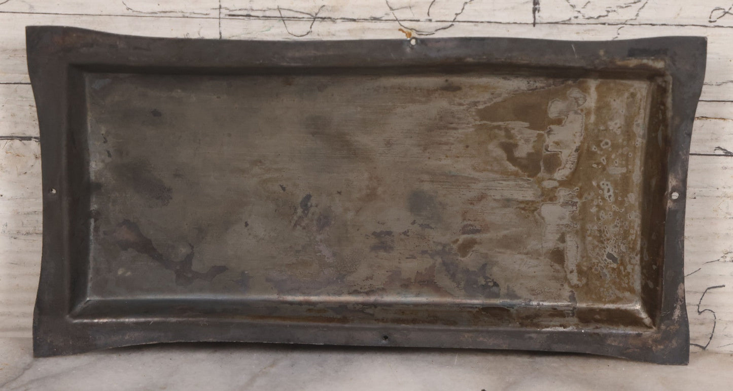 Lot 019 - Antique Silver Plate Casket Plaque For Judith McFarland, Died February 12, 1883, Aged 84 Years, 9 Months