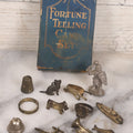 Lot 032 - Vintage Fortune Selling Cake Set, Metal Figurines To Be Hidden In Child's Birthday Cake To Tell Fortune, 12 Pieces With Original Box, Unknown Maker, May Not All Be Original, As Found