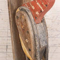 Lot 045 - Vintage Folk Art Wood Cut Woodpecker Bird Pull String Door Knocker