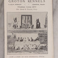 Lot 080 - Vintage Dog Breeder's Advertising Brochure, " A Few Bow-Wows From The Groton Kennels," Featuring Breeding Stock Boston Terrier Dogs, Fold Out Pamphlet, Mrs. Maud E. Trayne, Proprietress, Groton, Massachusetts