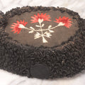 Lot 024 - Antique Matador Hat (Montera) With Black Looped Wool Exterior, Embroidered Floral Crown, And Pink Silk Lining