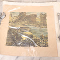Lot 035 - World War II Mack Trucks Advertising Poster “Road To Rome, Italian Campaign 1943” Depicting Military Transport Crossing Bridge, Illustrated By Peter Helck, Unframed, 19-1/2" x 18-3/4"