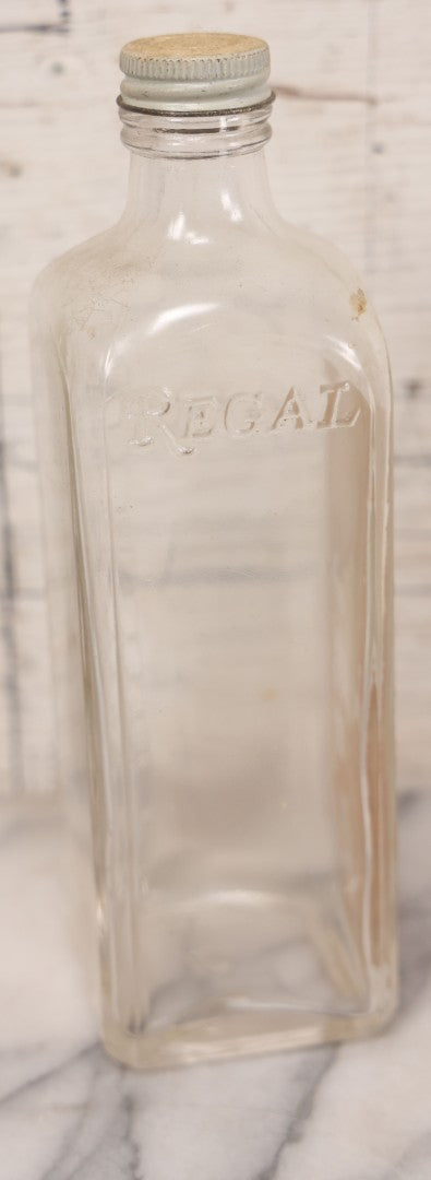 Embalming Label Lot 077 - Pair Of Vintage Clear Glass Embalming Fluid Bottles With Pap ...