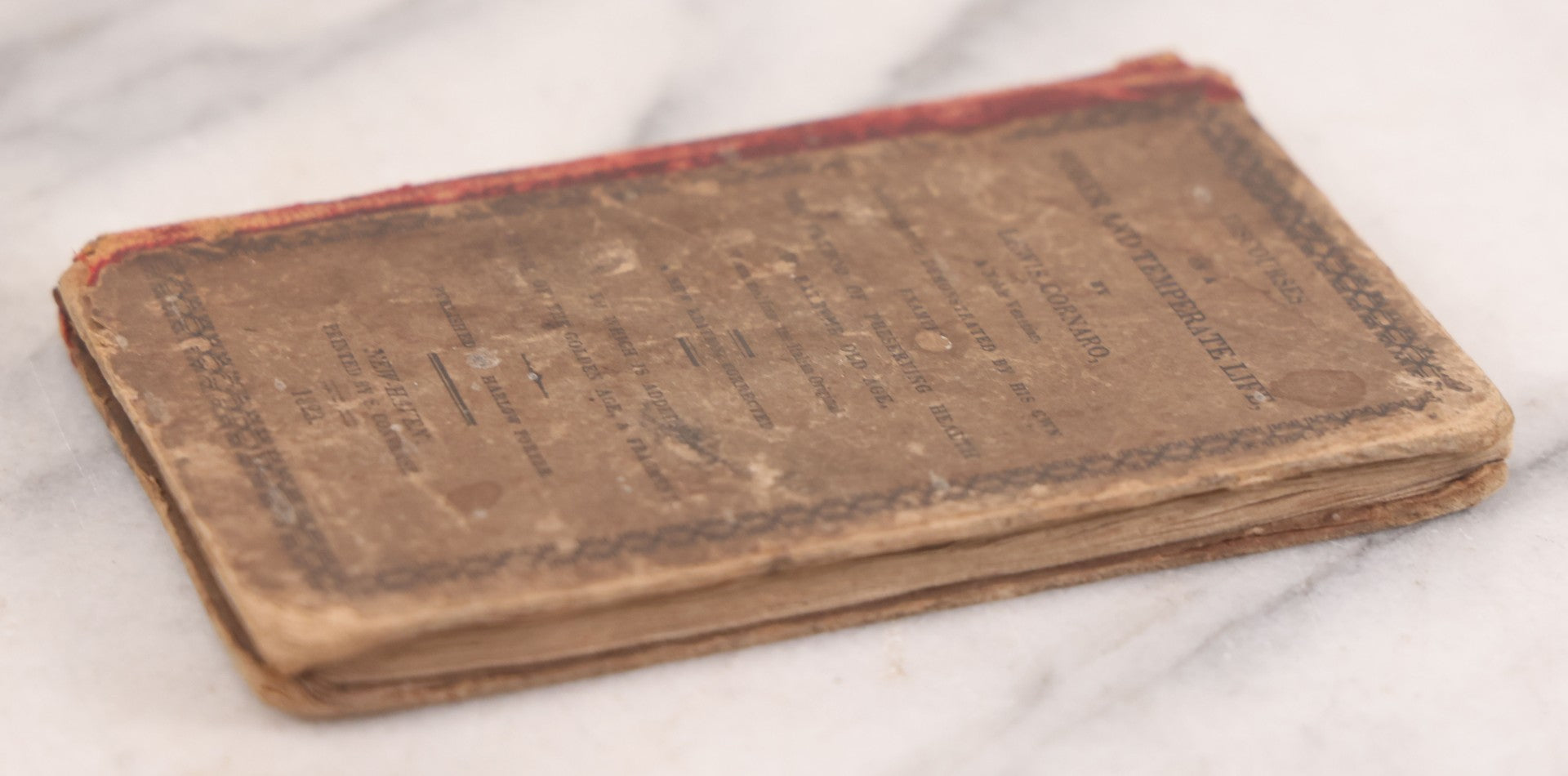 Lot 105 - "Discourses On A Sober And Temperate Life" Antique Book By Lewis Cornaro, Translated From The Italian, Published By Harlow Porter, New Haven, 1823