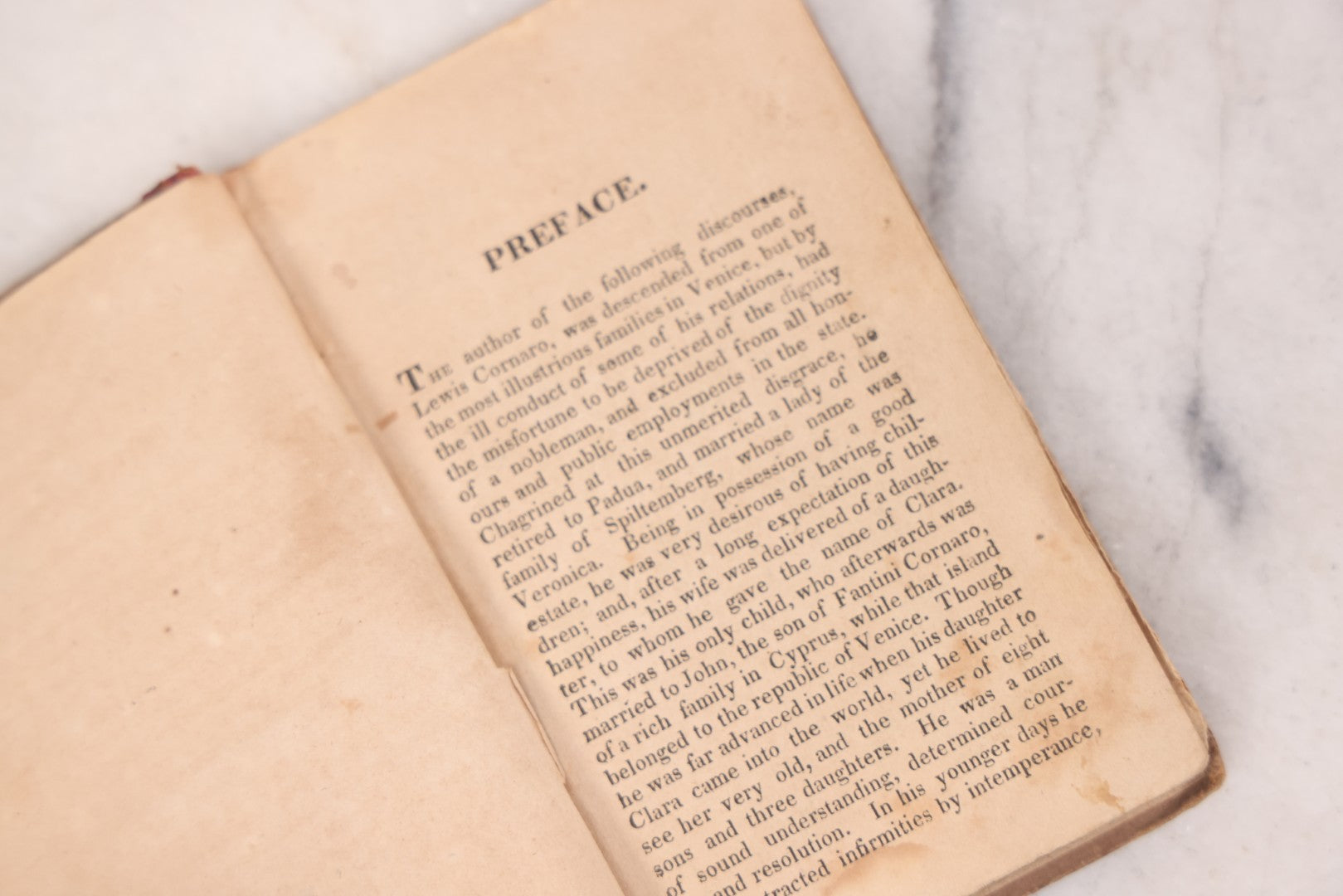 Lot 105 - "Discourses On A Sober And Temperate Life" Antique Book By Lewis Cornaro, Translated From The Italian, Published By Harlow Porter, New Haven, 1823