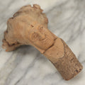 Lot 064 - Vintage Folk Art Carved Driftwood Branch Depicting Frowning, Stoic Native American Man, Shorter Branch
