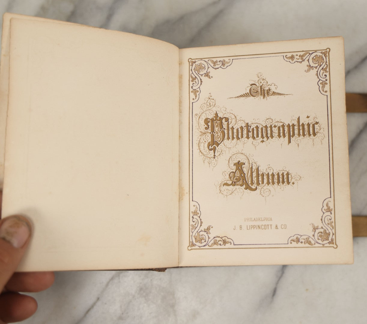 Lot 086 - Antique Family Photo Album With 32 Carte De Visite C.D.V. Photographs And 3 Tintypes, Mostly Of The Clingman Family, Including Photo Of Thomas Clingman, Mortally Wounded At The Battle Of Shiloh, Album By J.B. Lippincott & Co., Philadelphia