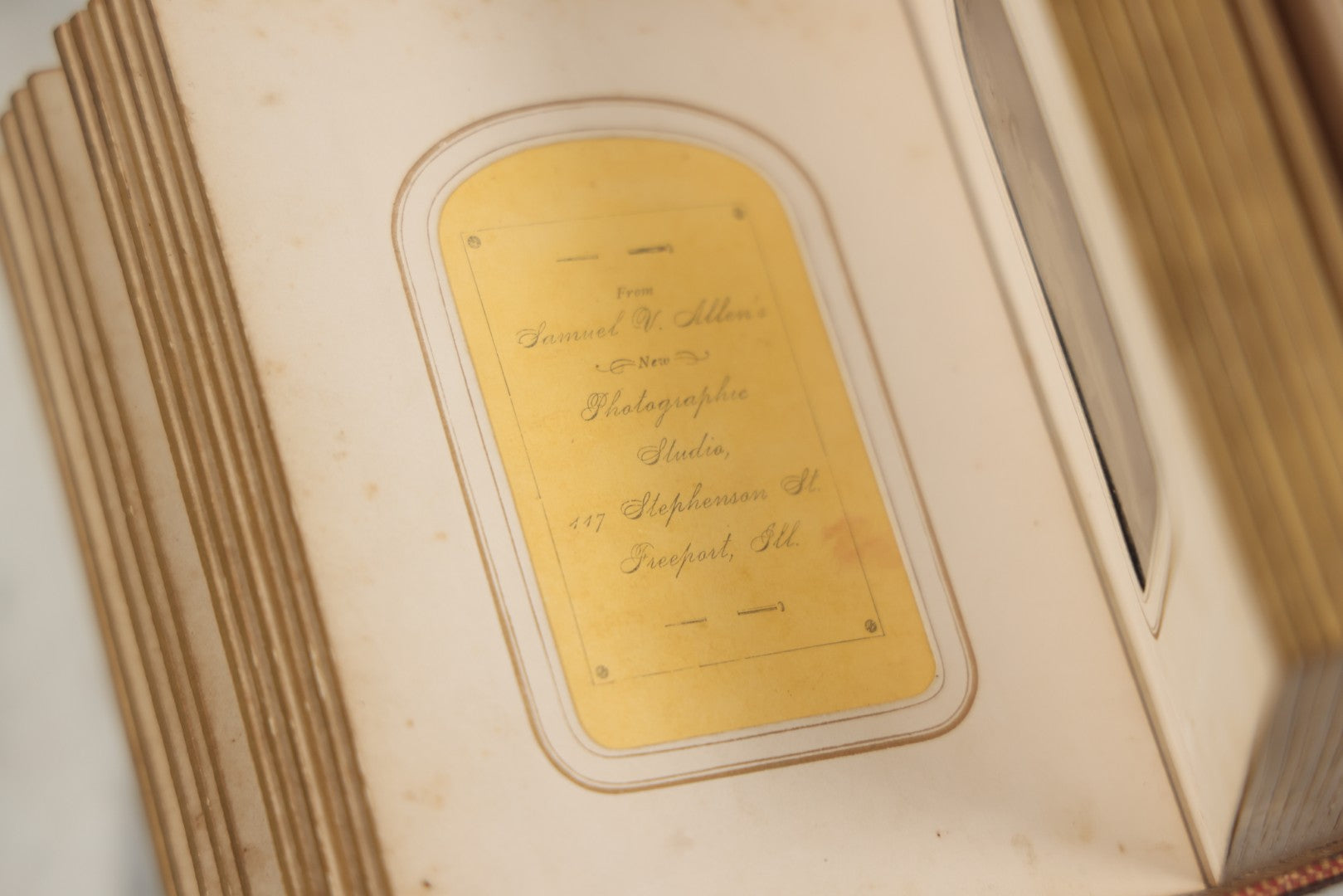 Lot 086 - Antique Family Photo Album With 32 Carte De Visite C.D.V. Photographs And 3 Tintypes, Mostly Of The Clingman Family, Including Photo Of Thomas Clingman, Mortally Wounded At The Battle Of Shiloh, Album By J.B. Lippincott & Co., Philadelphia