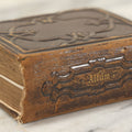 Lot 089 - Antique Family Photo Album With 26 Carte De Visite C.D.V. Photographs And 15 Tintypes Of A Providence, Rhode Island Family, Note Poor Condition With Loose Pages And Missing Clasp Decoration
