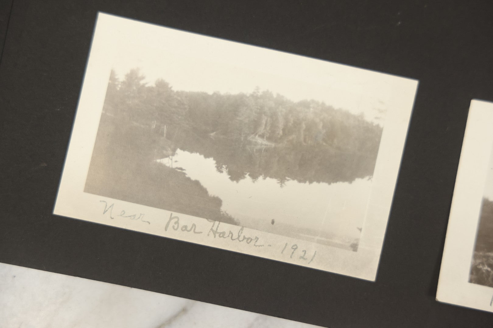 Lot 090 - Antique Snapshot Photo Album With 115+ Photographs, Early 1920s New England Scenes Including Lake Winnipesaukee, Quarry In Rockport Maine, And Winter Views