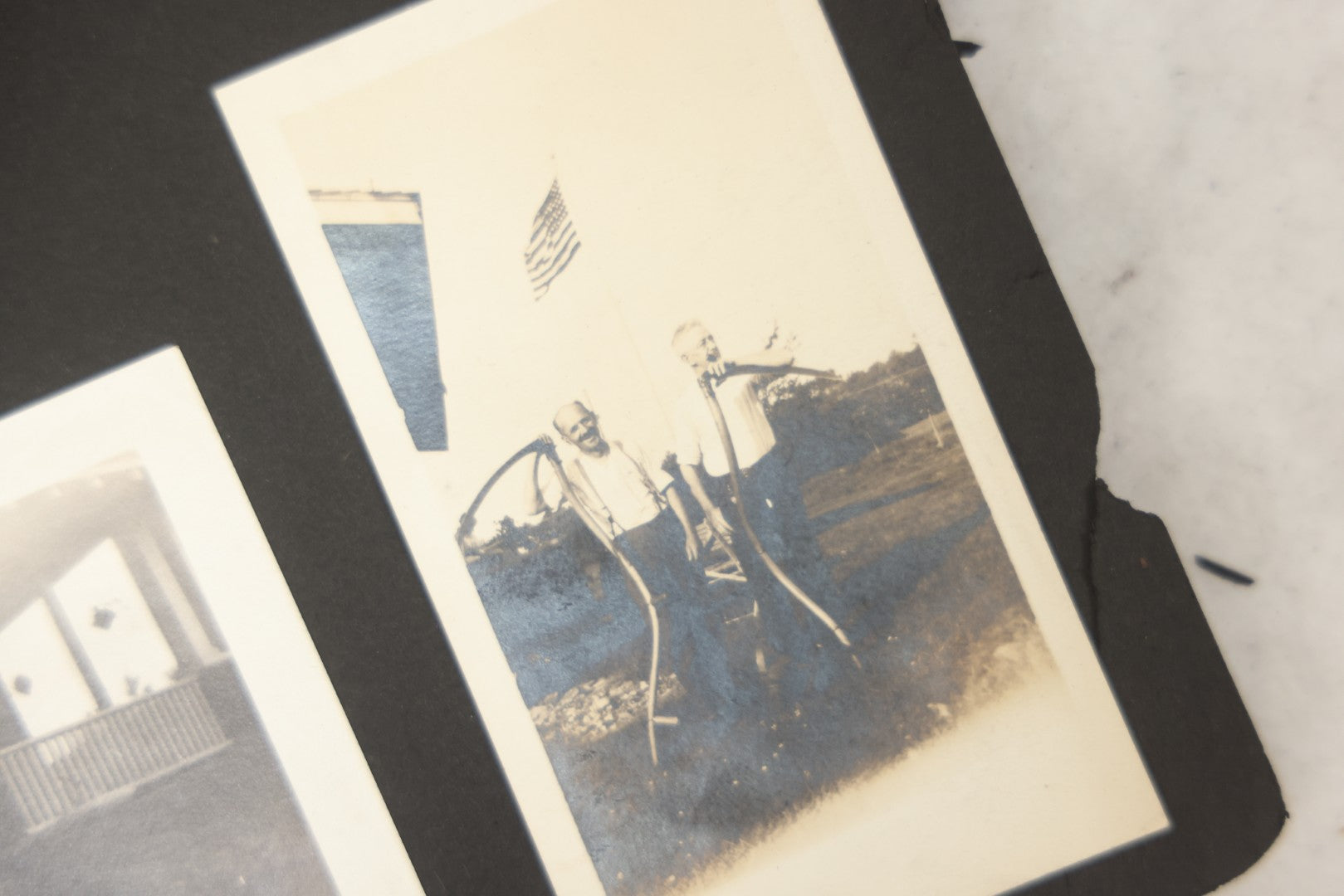 Lot 090 - Antique Snapshot Photo Album With 115+ Photographs, Early 1920s New England Scenes Including Lake Winnipesaukee, Quarry In Rockport Maine, And Winter Views