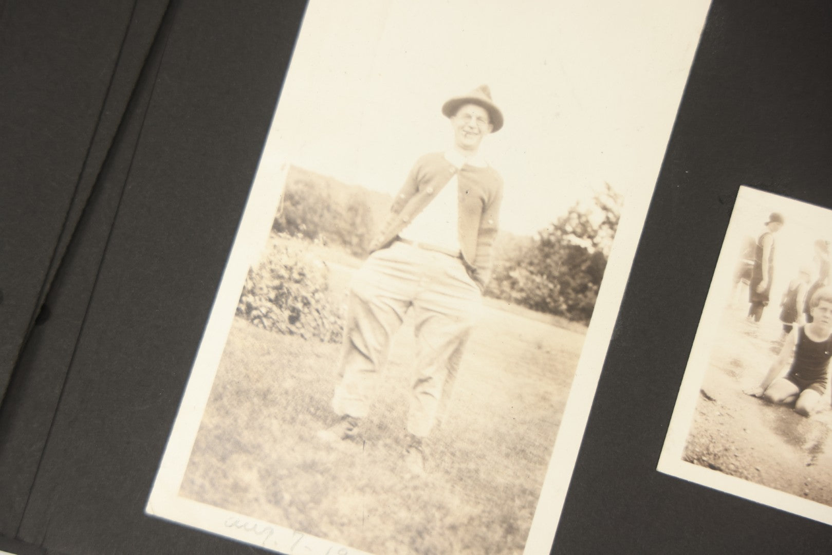 Lot 090 - Antique Snapshot Photo Album With 115+ Photographs, Early 1920s New England Scenes Including Lake Winnipesaukee, Quarry In Rockport Maine, And Winter Views