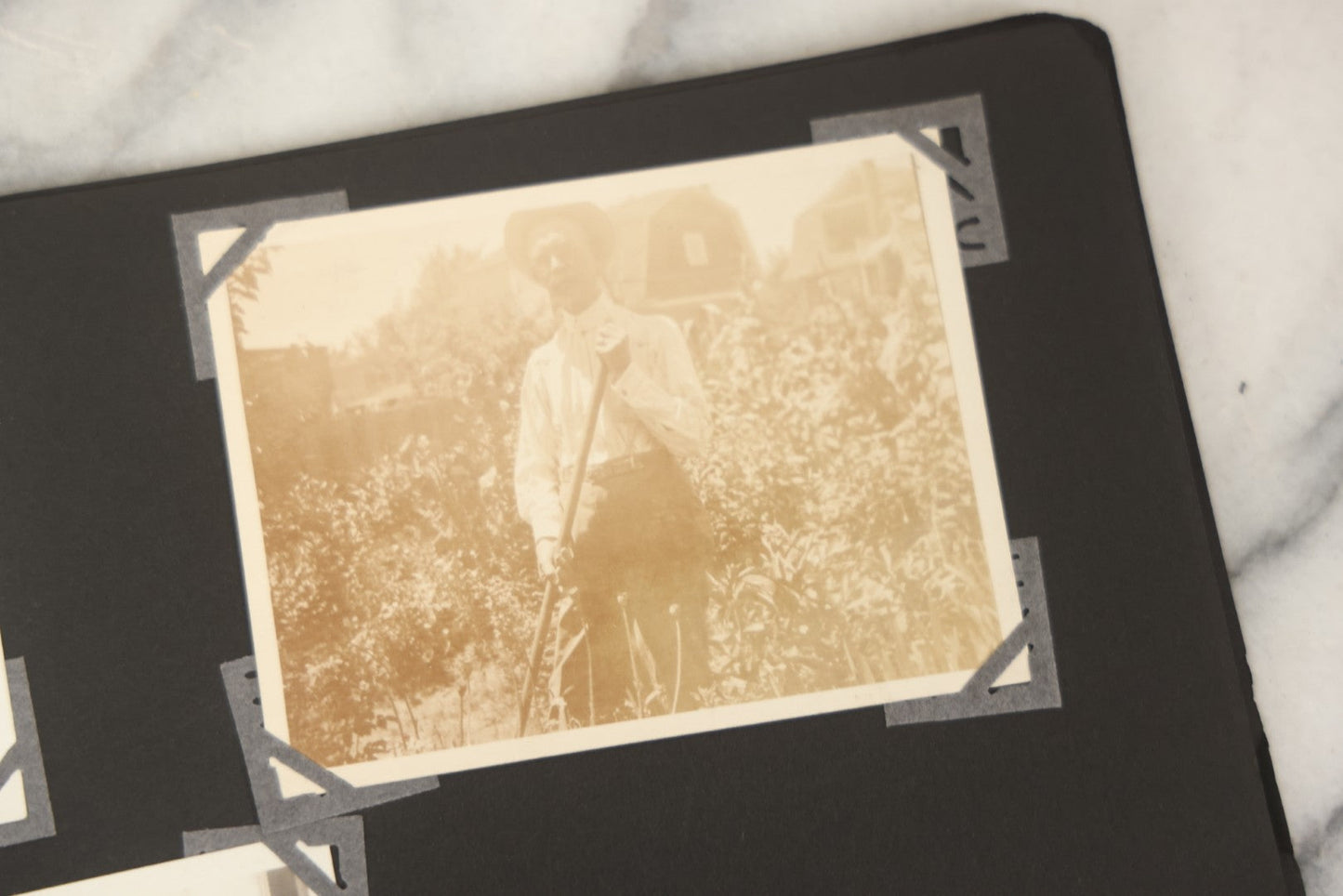 Lot 090 - Antique Snapshot Photo Album With 115+ Photographs, Early 1920s New England Scenes Including Lake Winnipesaukee, Quarry In Rockport Maine, And Winter Views