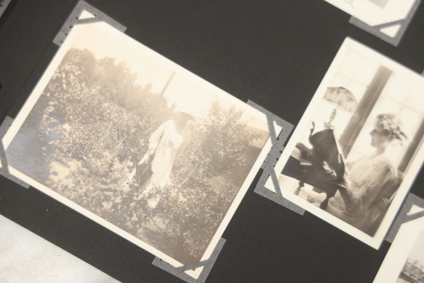 Lot 090 - Antique Snapshot Photo Album With 115+ Photographs, Early 1920s New England Scenes Including Lake Winnipesaukee, Quarry In Rockport Maine, And Winter Views