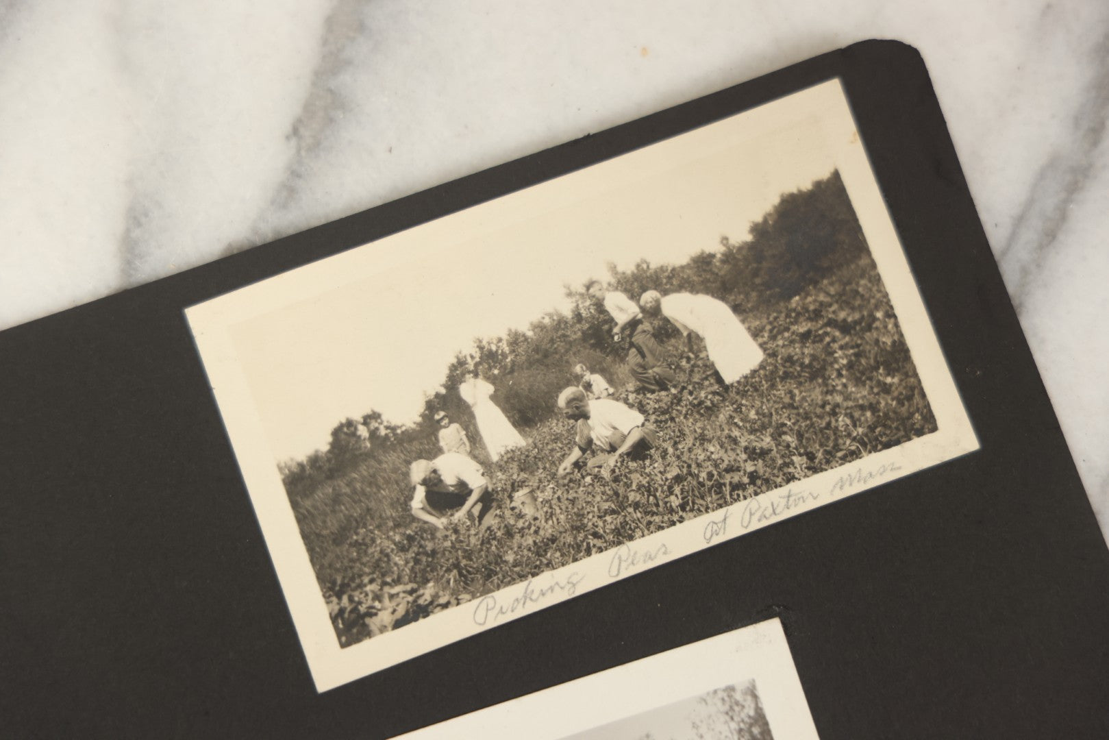 Lot 090 - Antique Snapshot Photo Album With 115+ Photographs, Early 1920s New England Scenes Including Lake Winnipesaukee, Quarry In Rockport Maine, And Winter Views