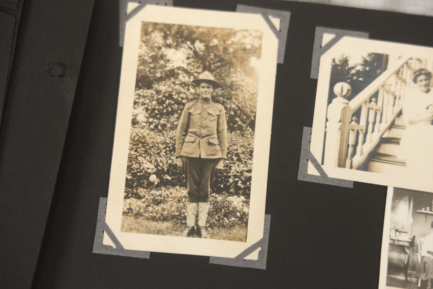 Lot 090 - Antique Snapshot Photo Album With 115+ Photographs, Early 1920s New England Scenes Including Lake Winnipesaukee, Quarry In Rockport Maine, And Winter Views