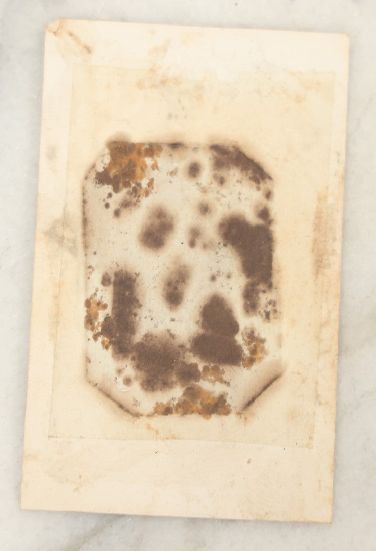 Lot 093 - Antique Tintype Photograph Of An Earlier Cased Image Depicting Bearded Man, In Paper Frame