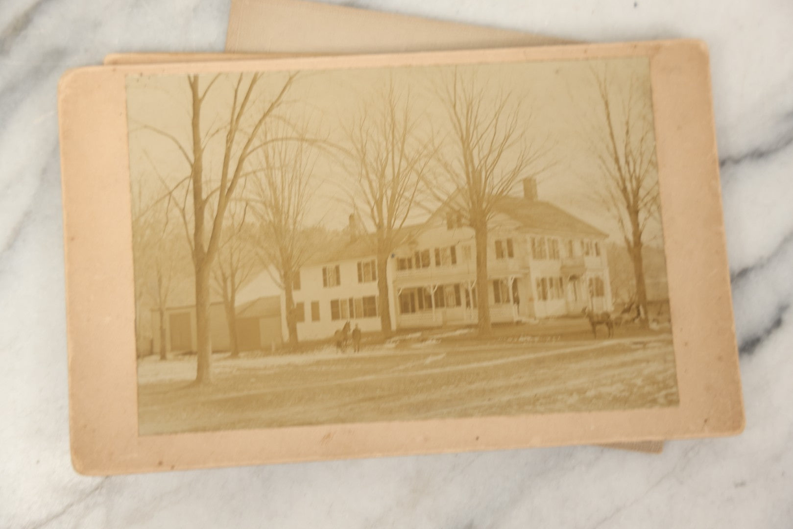 Lot 095 - Grouping Of 22 Antique Cabinet Card And Boarded Photographs, Mostly Portraits Of Men, Women, And Children, Including Two Views Of Houses