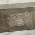 Lot 097 - Vintage Silverplate Matchbox Holder With Coat Of Arms And Dragons, Marked Made In England