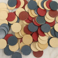 Lot 109 - Grouping Of 75+ Vintage Red, White, And Blue Bakelite Poker Chips