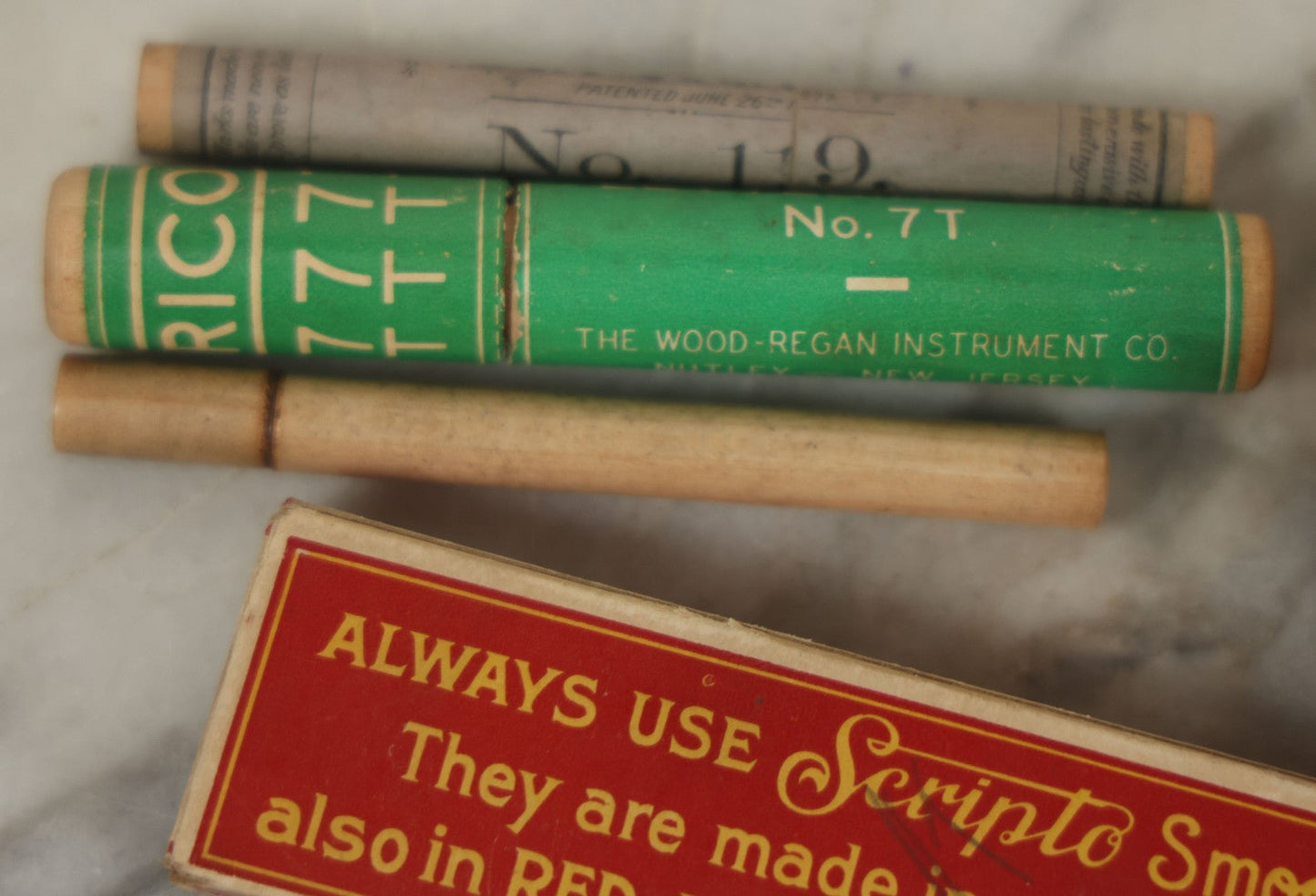 Lot 110 - Grouping Of 10+ Antique And Vintage Pencil And Lead Related Items Including Advertising Boxes From Koh-I-Noor, Scripto Smooth Writing Leads, And Others, Most With Partial Contents