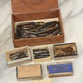 Lot 111 - Grouping Of Four Boxes Containing Dozens Of Antique And Vintage Pen Nibs