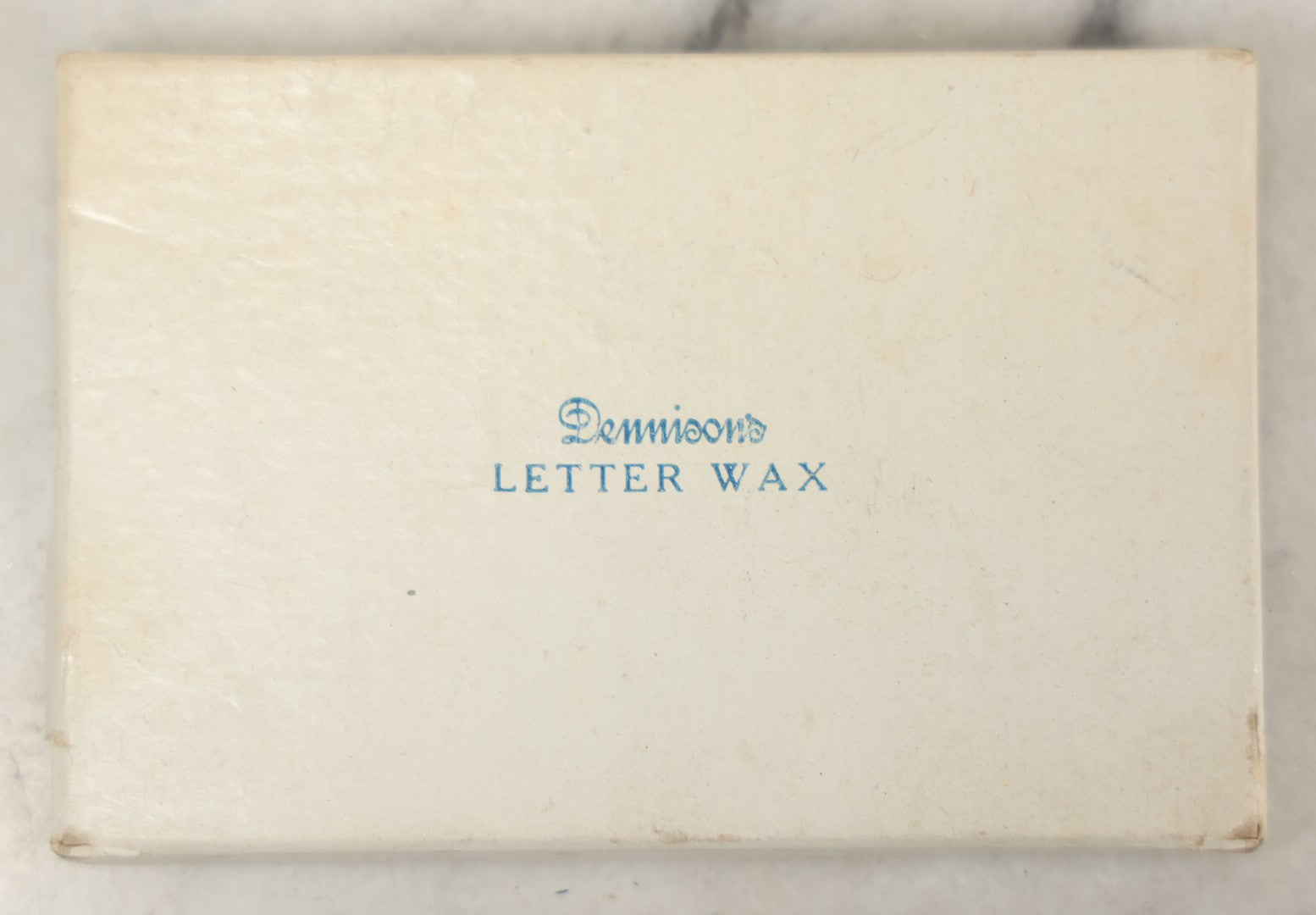 Lot 113 - Box Of Five Dennison's Letter Sealing Wax Sticks In Shades Of Green, Lightly Used, One Broken In Half