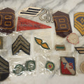 Lot 127 - Grouping Of 15+ Vintage Embroidered Patches Including Military, Girl Scouts, And More