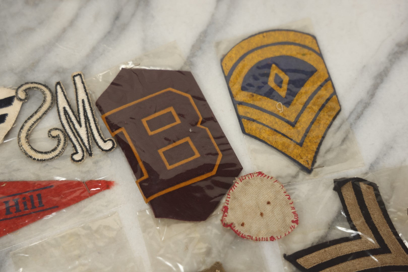Lot 127 - Grouping Of 15+ Vintage Embroidered Patches Including Military, Girl Scouts, And More