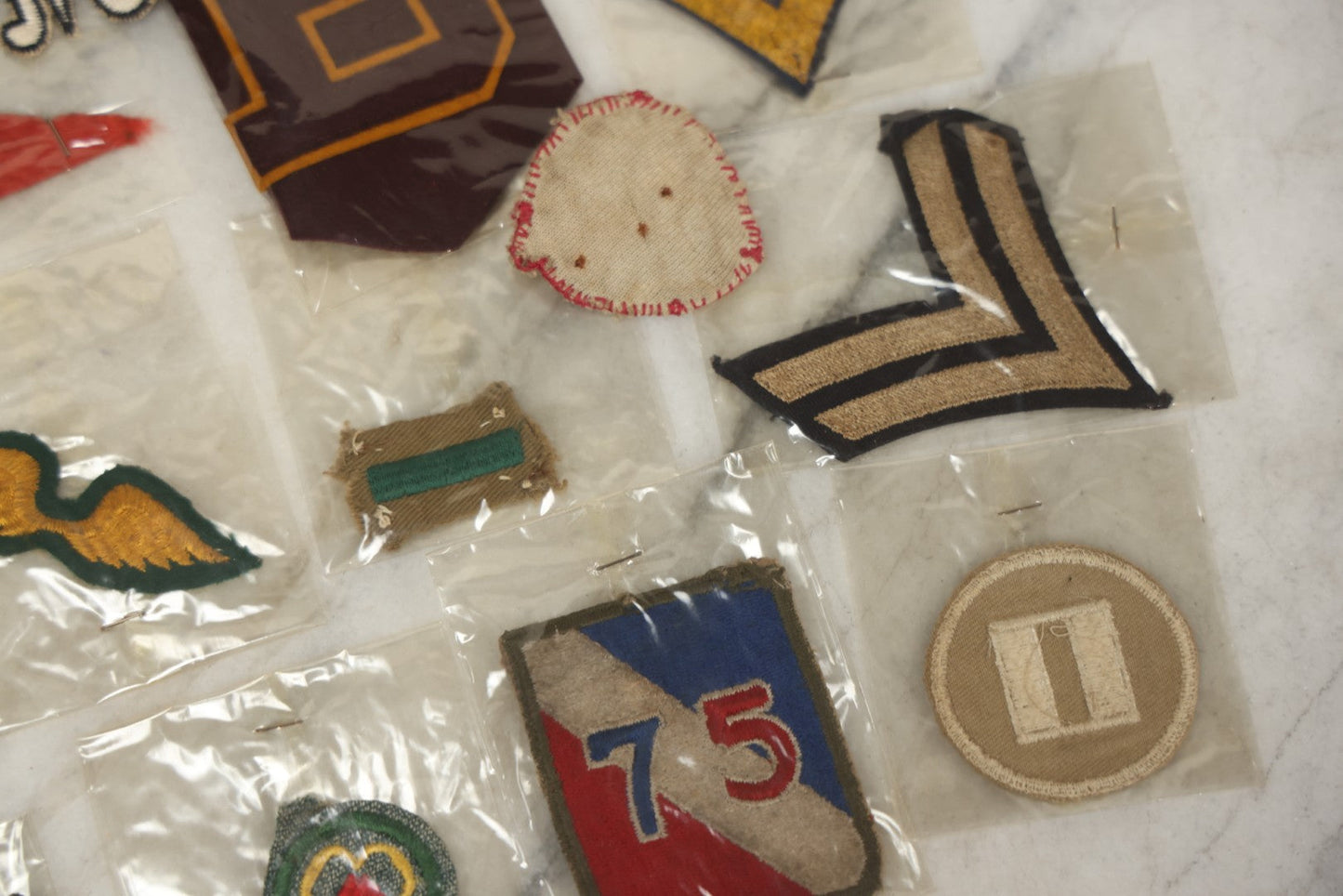 Lot 127 - Grouping Of 15+ Vintage Embroidered Patches Including Military, Girl Scouts, And More