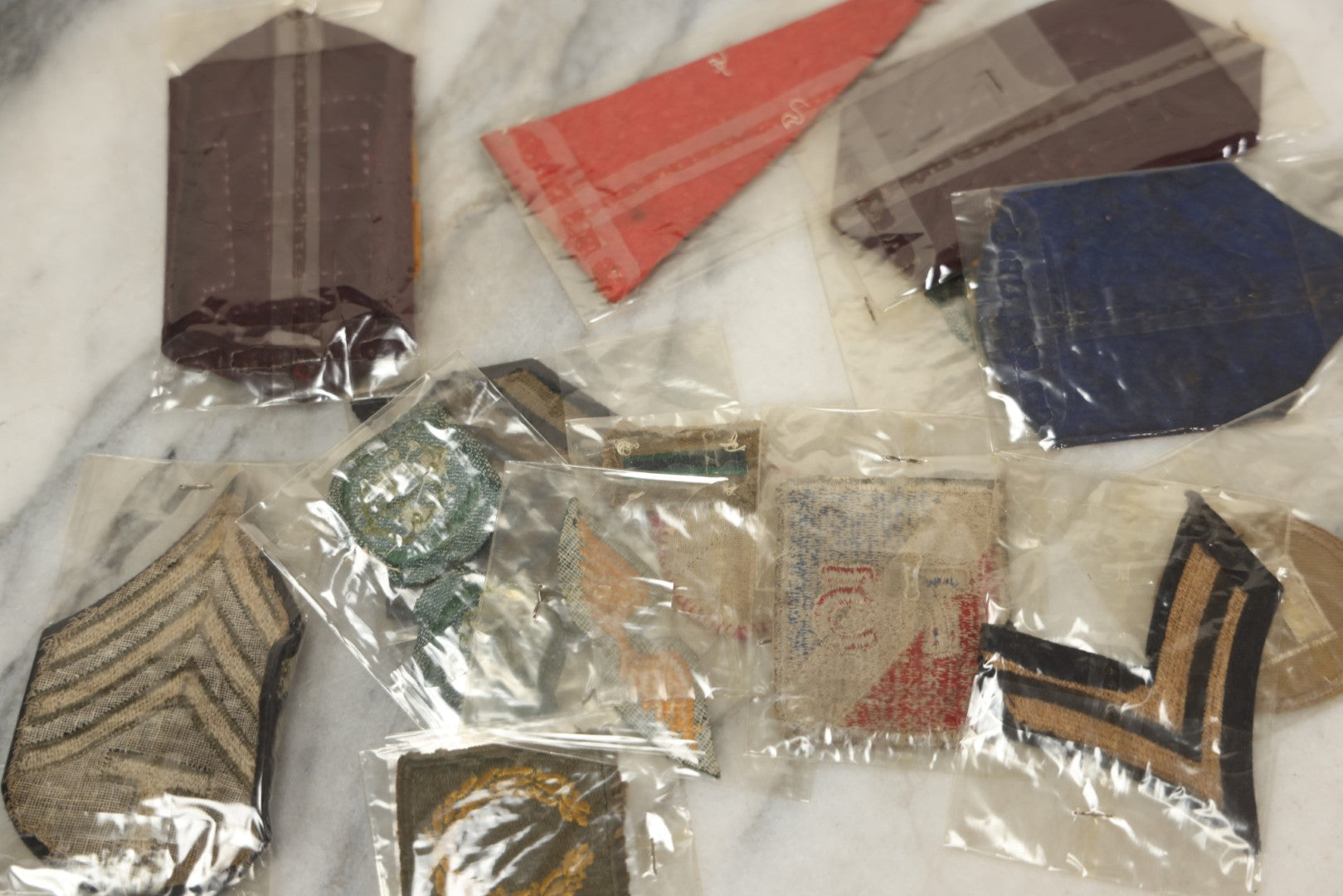 Lot 127 - Grouping Of 15+ Vintage Embroidered Patches Including Military, Girl Scouts, And More