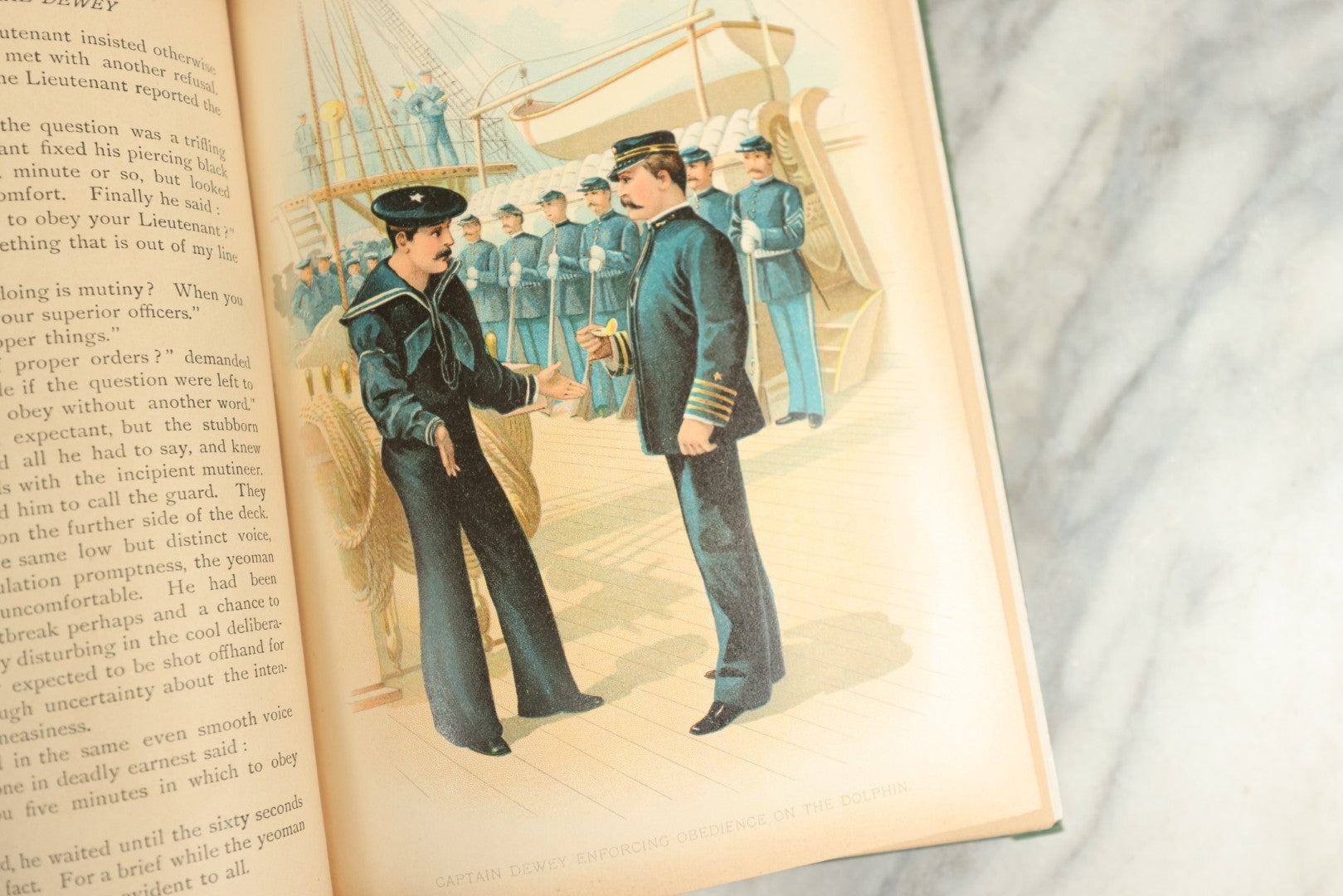 Lot 131 - "The Life Story Of Admiral Dewey" Antique Illustrated Book With Eight Color Lithographs And Nearly 100 Half-Tone Engravings, By Edward S. Ellis, Published By John C. Winston & Co., Philadelphia, 1899