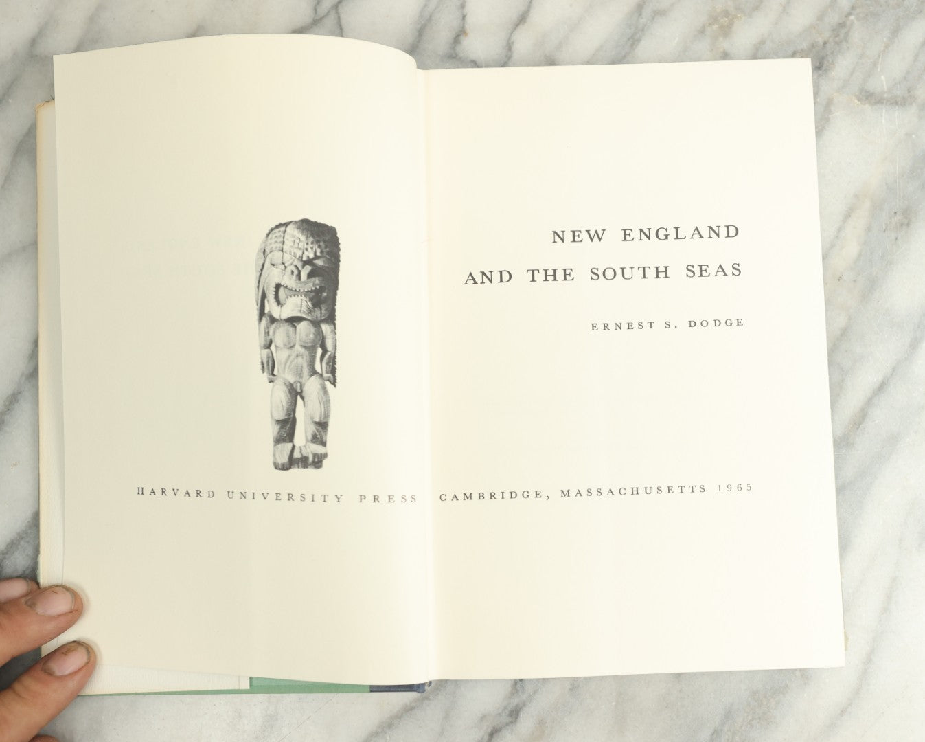 Lot 132 - "New England And The South Seas" Vintage Illustrated Book By Ernest S. Dodge, Director Of The Peabody Museum Of Salem, Original Dust Jacket, Harvard University Press, Cambridge, Massachusetts, 1965