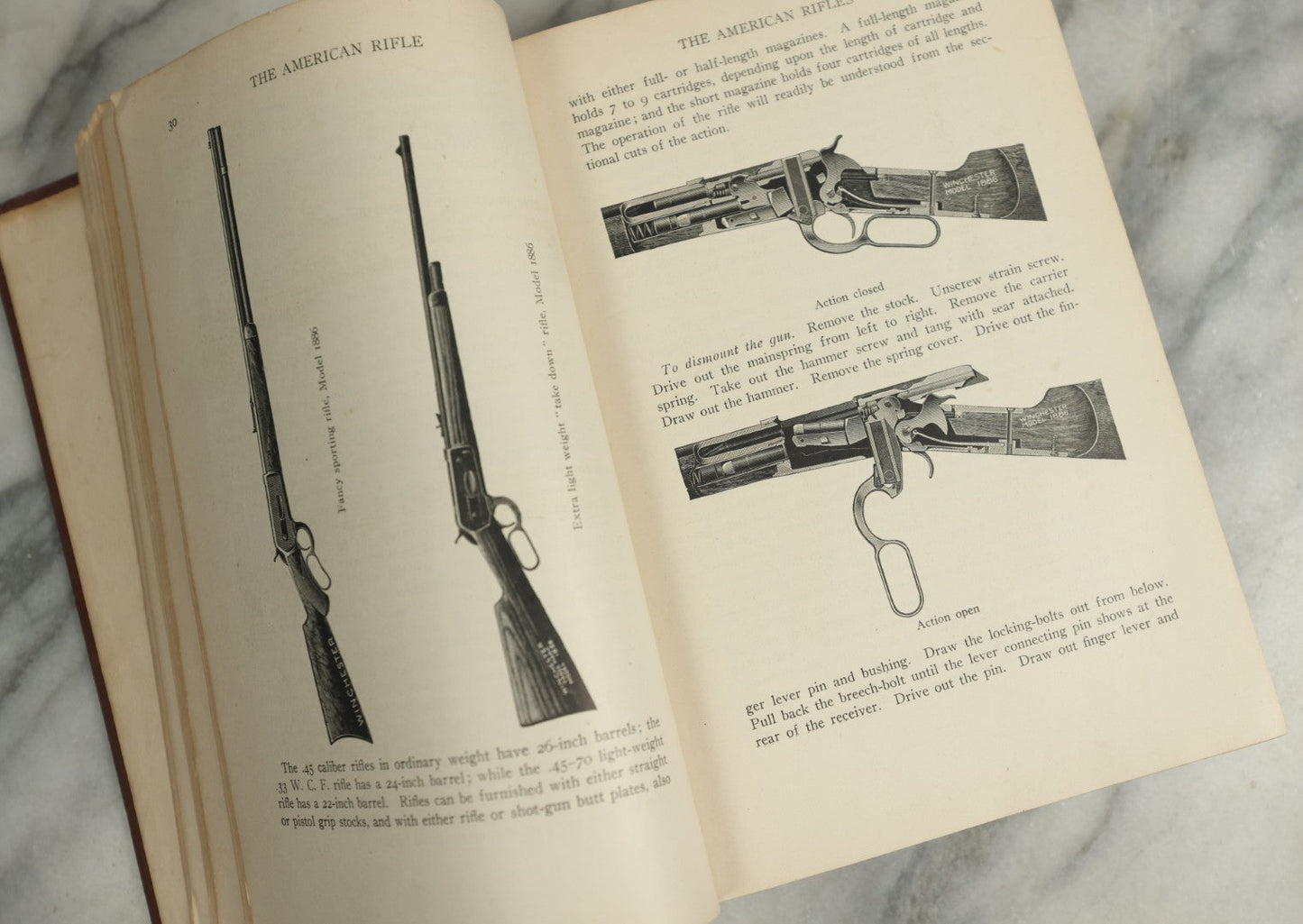 Lot 134 - "The American Rifle: A Treatise, A Textbook, And A Book Of Practical Instruction In The Use Of The Rifle" Antique Illustrated Book By Major Townsend Whelen, Published By The Century Co., New York, 1920
