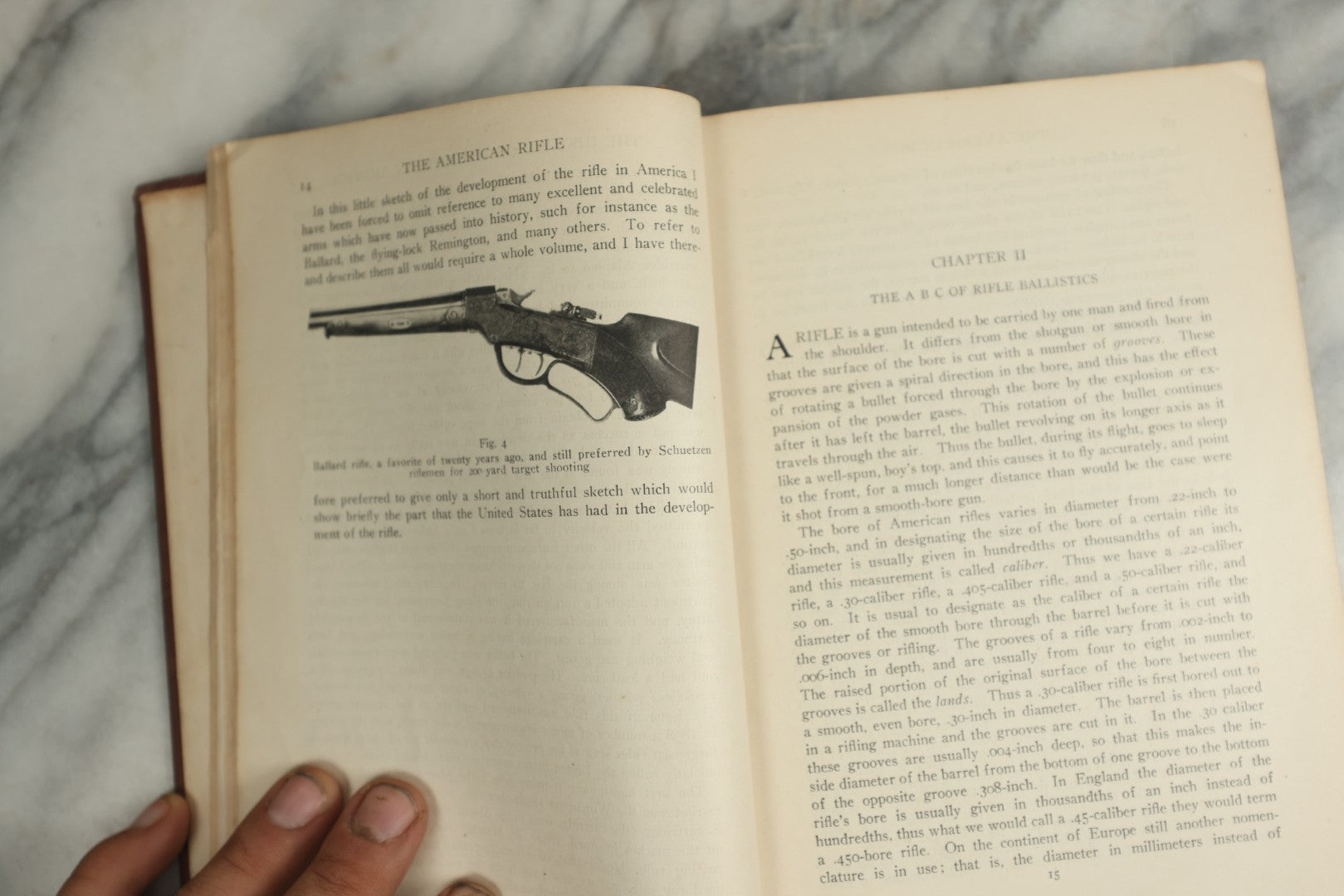 Lot 134 - "The American Rifle: A Treatise, A Textbook, And A Book Of Practical Instruction In The Use Of The Rifle" Antique Illustrated Book By Major Townsend Whelen, Published By The Century Co., New York, 1920