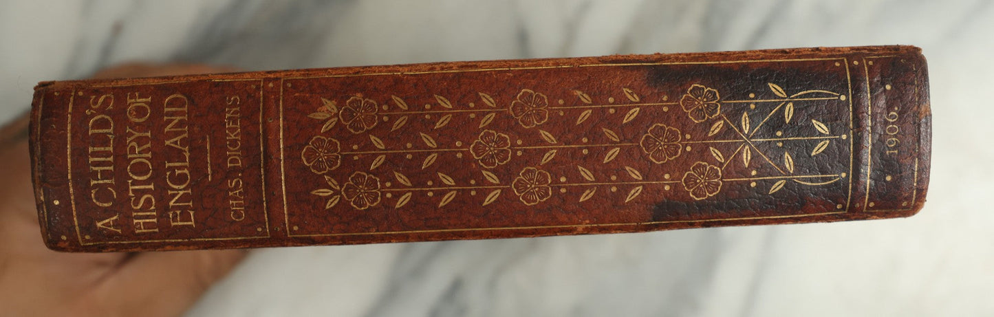 Lot 143 - "A Child's History Of England" Antique Book By Charles Dickens, Published By Chapman & Hall Ltd., London, 1906