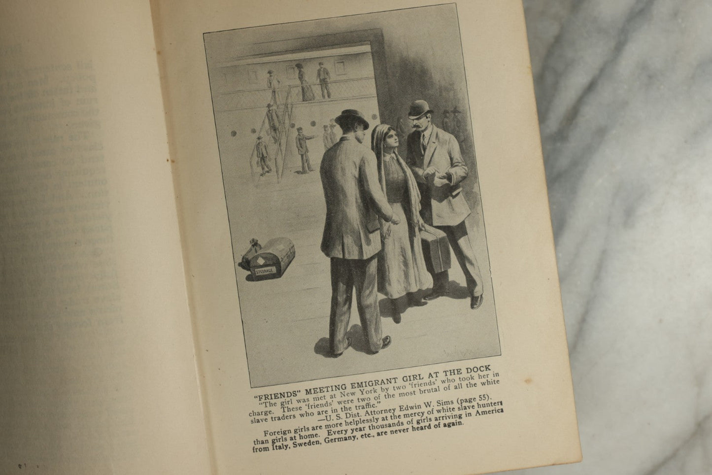 Lot 144 - "Fighting The Traffic In Young Girls Or War On The White Slave Trade" Antique Illustrated Book By Ernest A. Bell And Chapters By Other Authors, Published By G.S. Ball, 1910